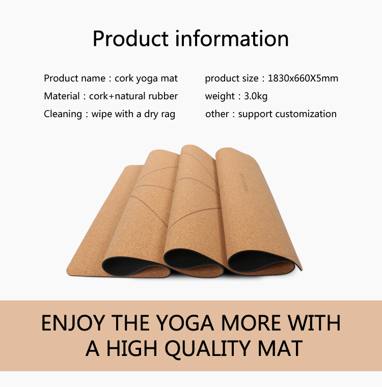 rubber cork yoga mat