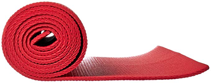 red pvc yoga mat