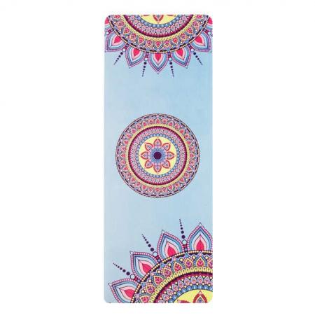 Suede yoga mat