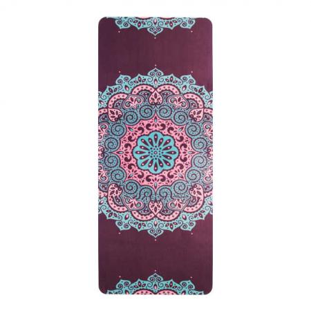 Suede yoga mat