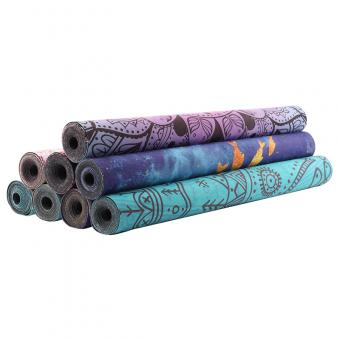 suede rubber yoga mats