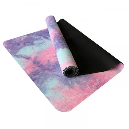 Suede yoga mat