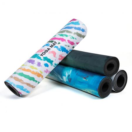 non-slip suede yoga mat