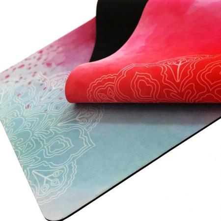 Suede yoga mats