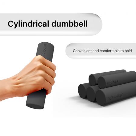 Silicone Flat-End Dumbbell Weights